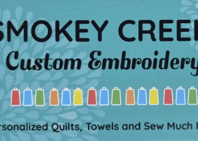 Booth 080 and 81- Smokey Creek Custom Embroidery